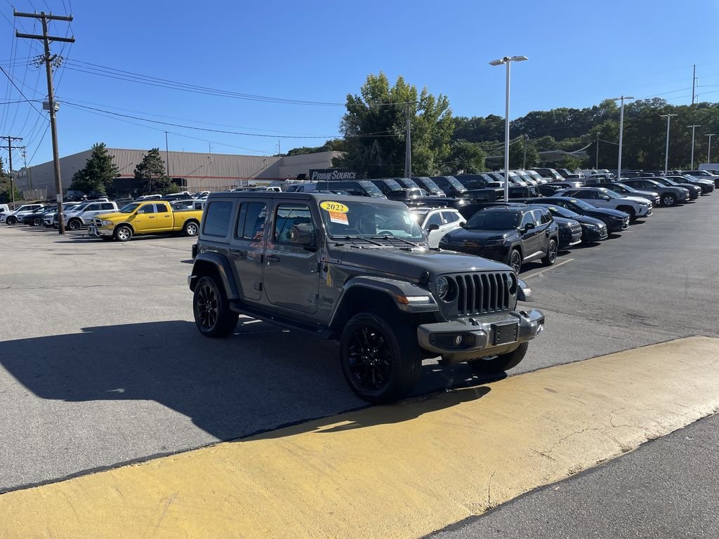 Certified Used 2022 Gray Jeep Unlimited Sahara High Altitude image 6