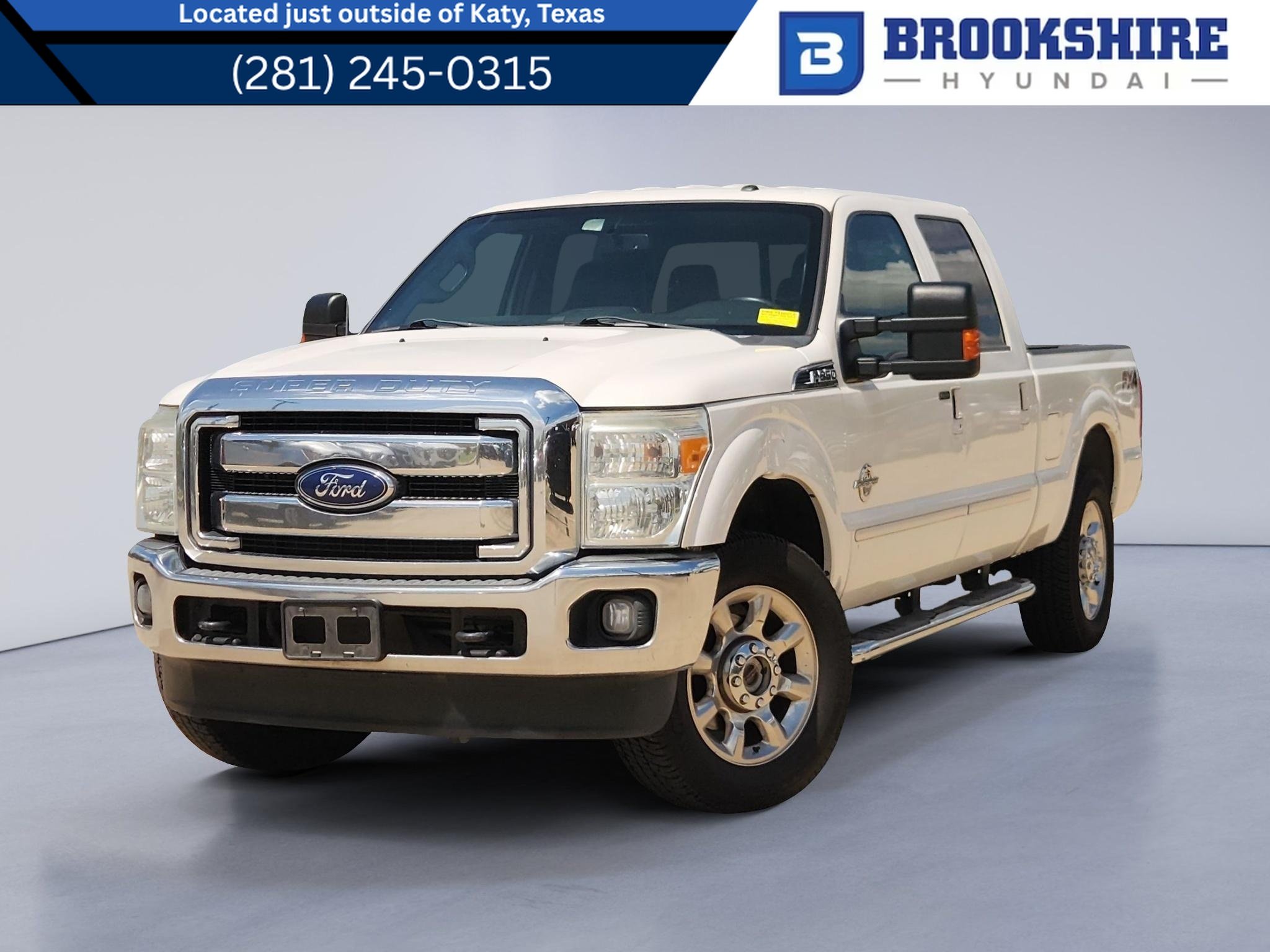 Used 2015 White Platinum Metallic Tri-Coat Ford Lariat image 1
