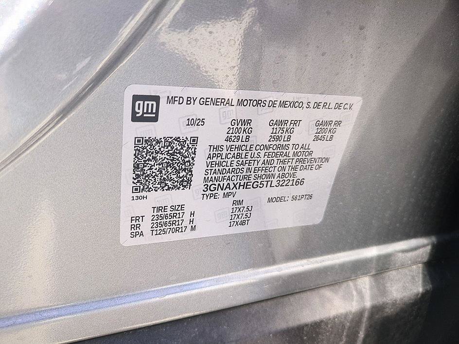Used 2026 Sterling Gray Metallic Chevrolet FWD LT image 35