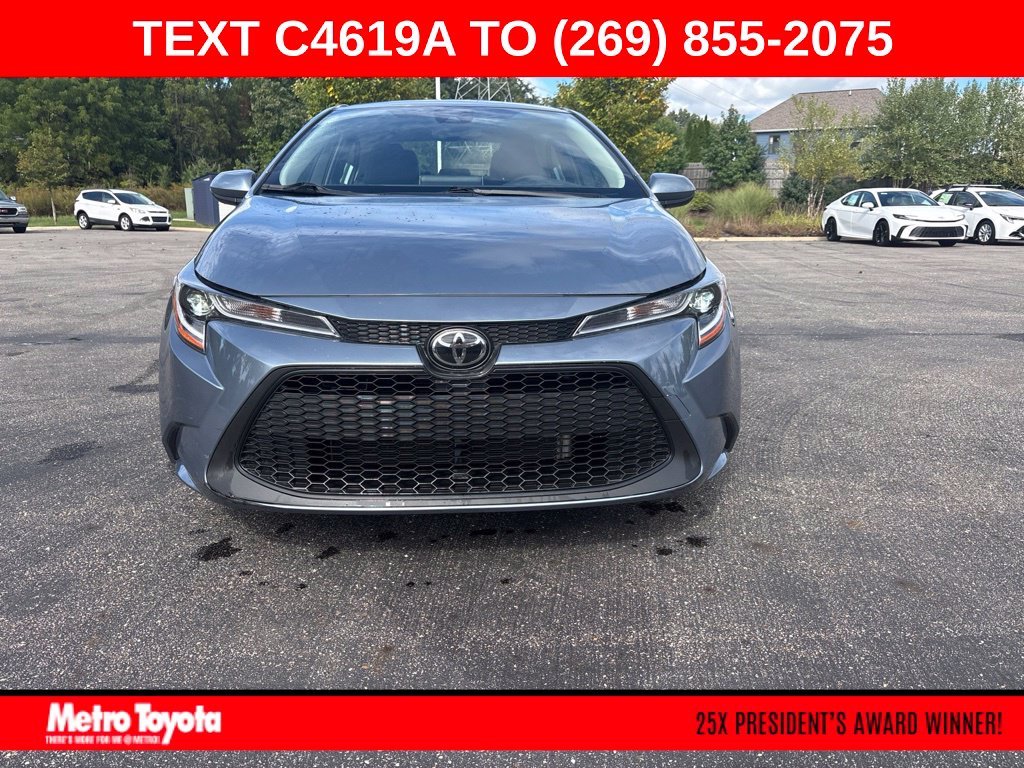 Certified Used 2020 Blue Toyota LE image 1