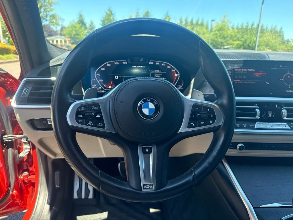 Used 2022 Sunset Orange Metallic BMW M340i xDrive image 8