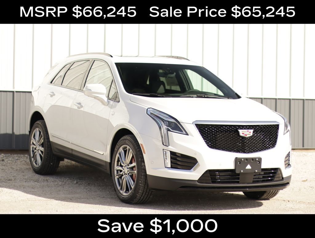 Crystal White Tricoat 2026 Cadillac XT5 Sport AWD SUV / Crossover Four-Wheel Drive