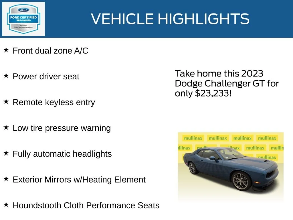 Certified Used 2023 Blue Dodge GT image 23
