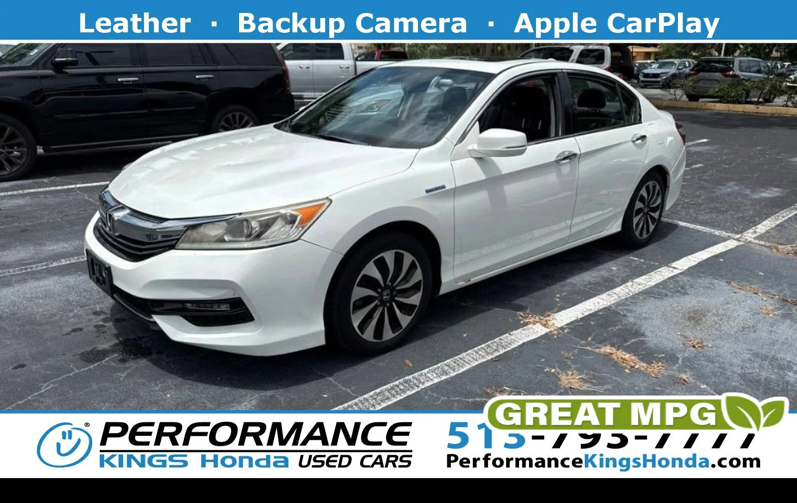Used 2017 White Orchid Pearl Honda EX-L image 1