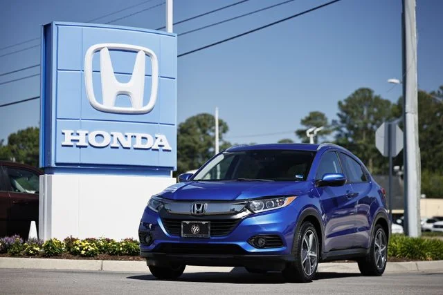Used 2021 Aegean Blue Metallic Honda EX image 1