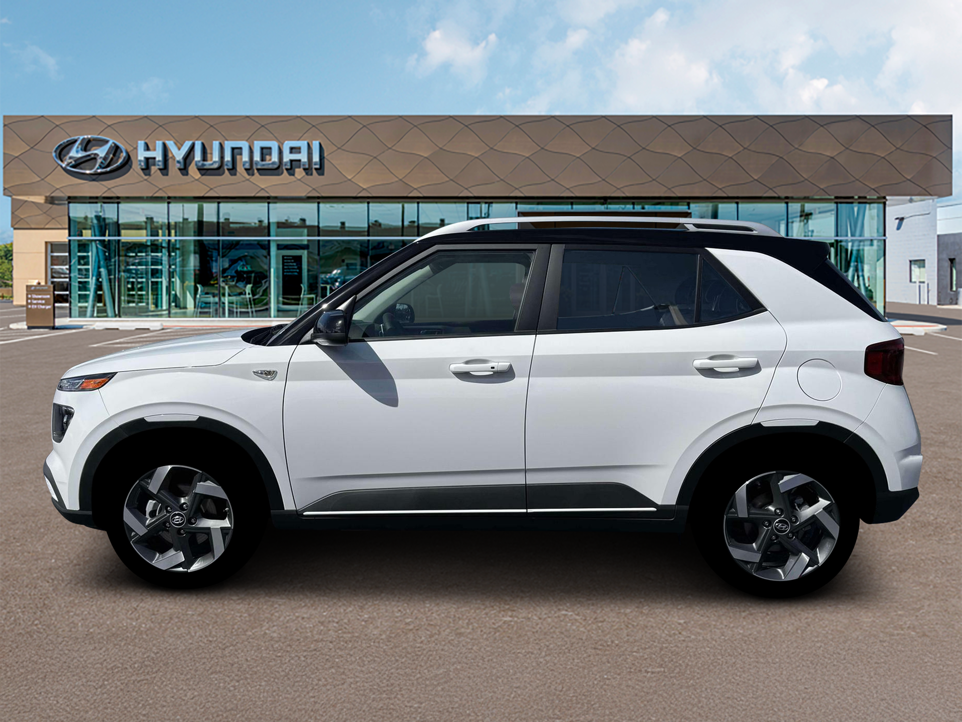 New 2026 Lunar White w/Black Roof Hyundai SEL w/Two-Tone Roof image 3