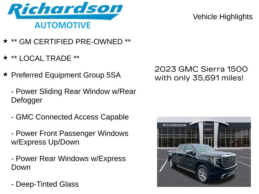 Certified Used 2023 ONYX BLACK GMC Denali image 11