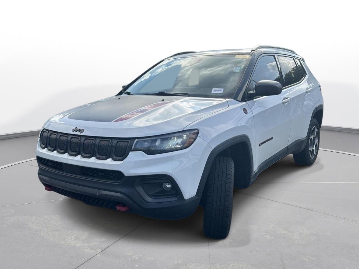 Used 2022 Bright White Clearcoat Jeep Trailhawk image 2