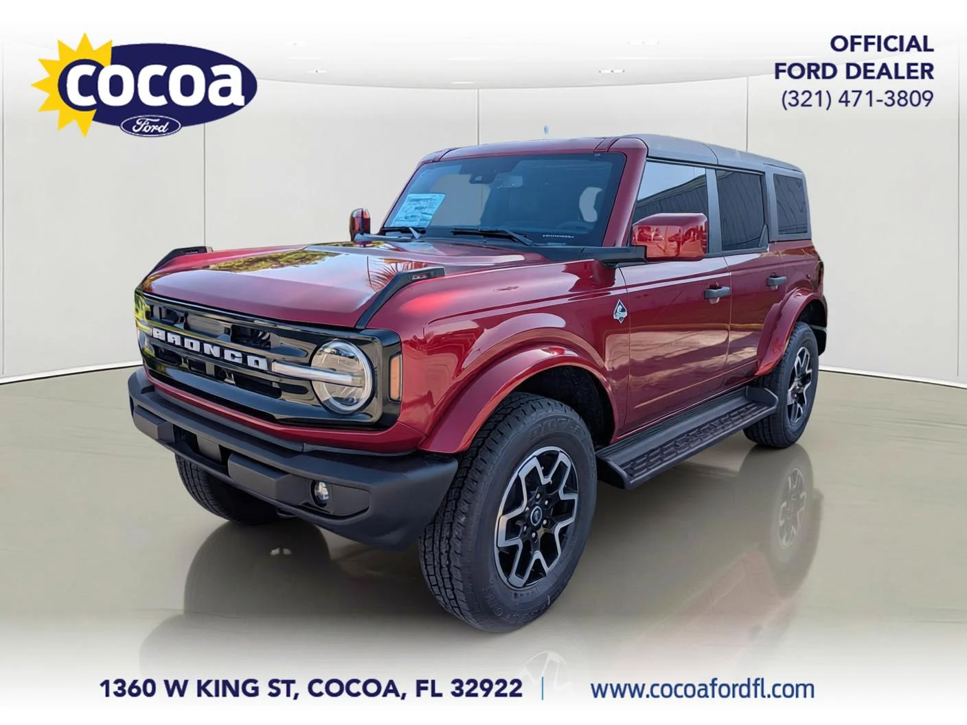 New 2026 Ruby Red Metallic Tinted Clearcoat Ford Outer Banks® image 1
