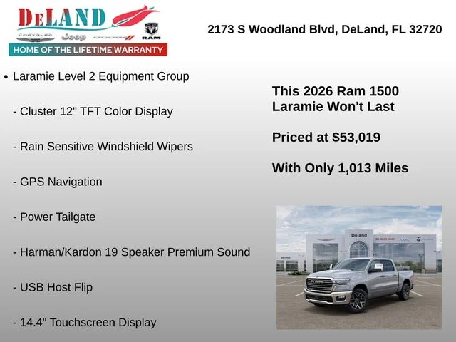New 2026 Billet Silver Metallic Clear-Coat Exterior Paint RAM Laramie image 6