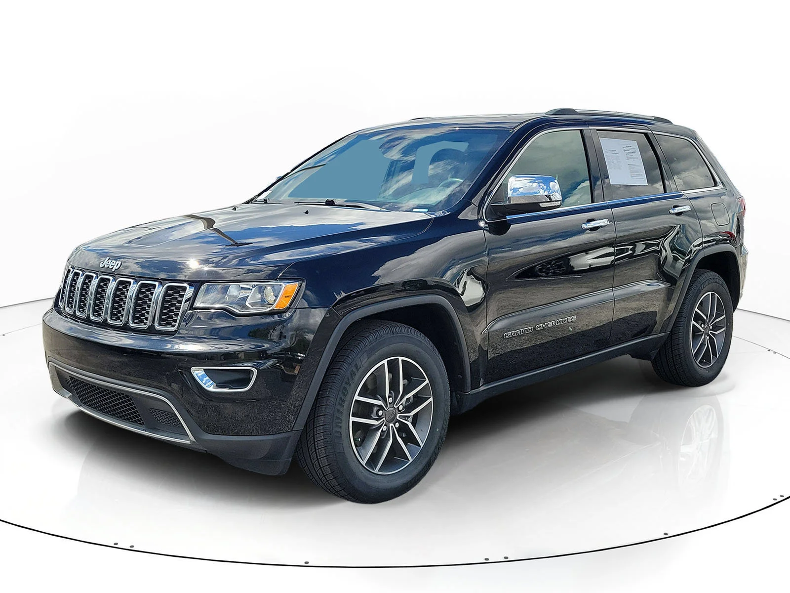 Used 2021 Diamond Black Crystal Pearlcoat Jeep Limited image 3