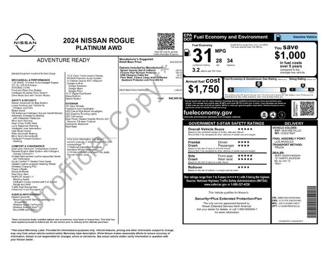 Used 2024 Gray Nissan Platinum image 33