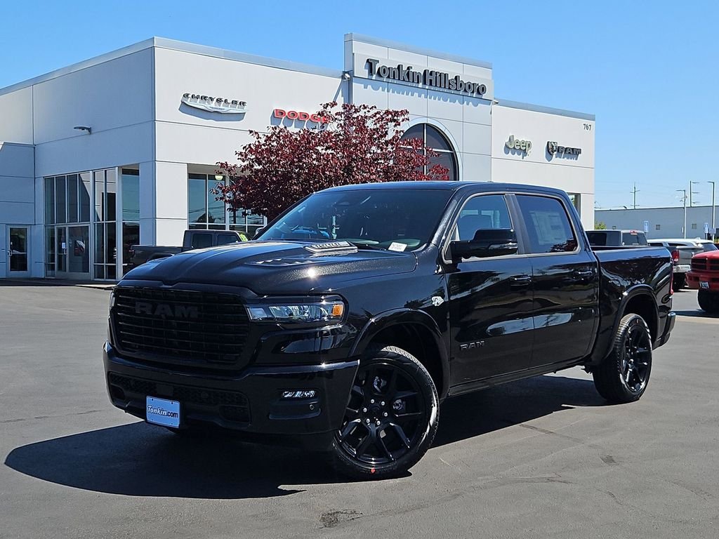 New 2026 Diamond Black Crystal Pearl-Coat Exterior Paint RAM Laramie image 2