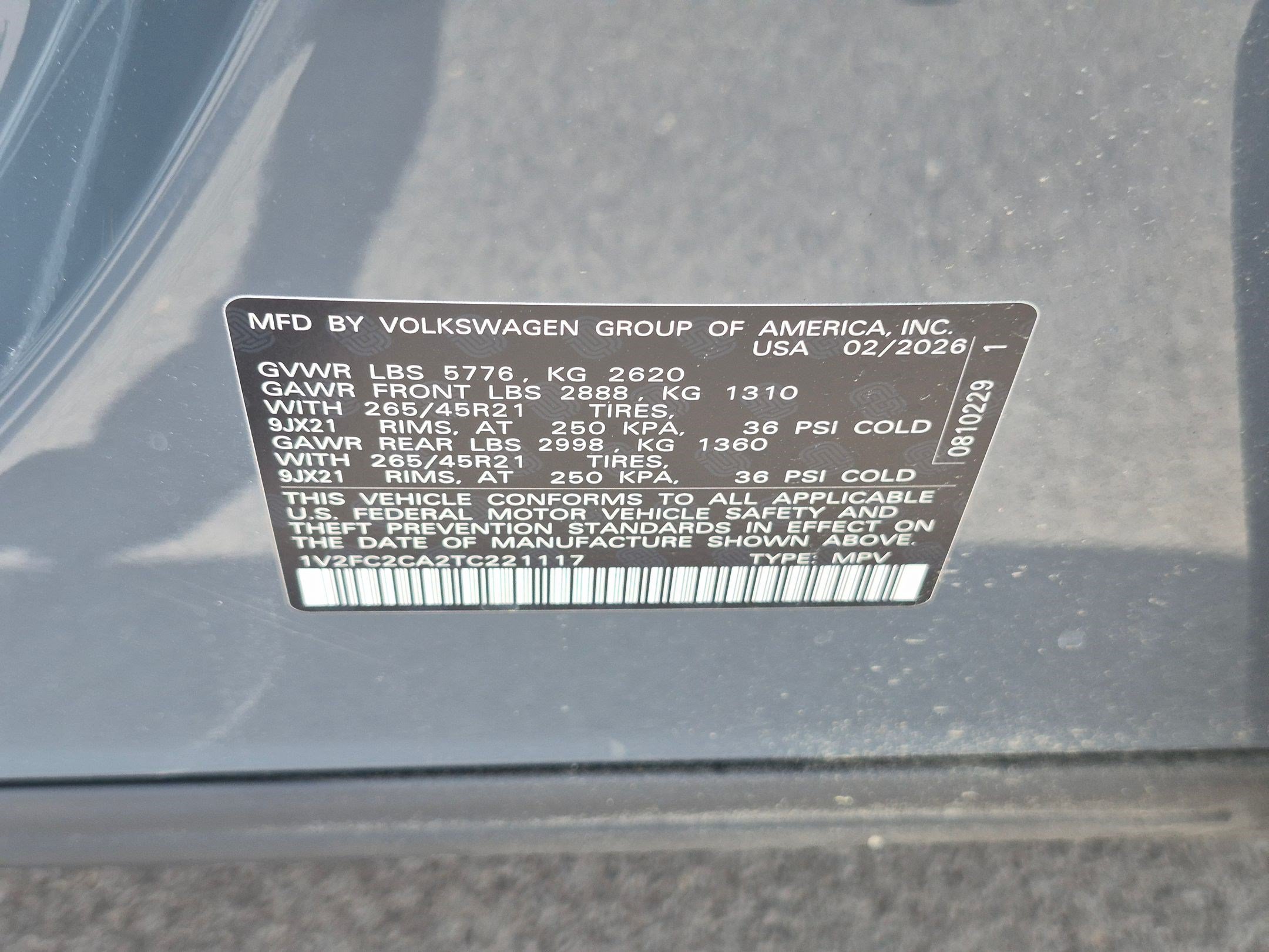 New 2026 Gray Volkswagen 2.0T SEL Premium R-Line image 17