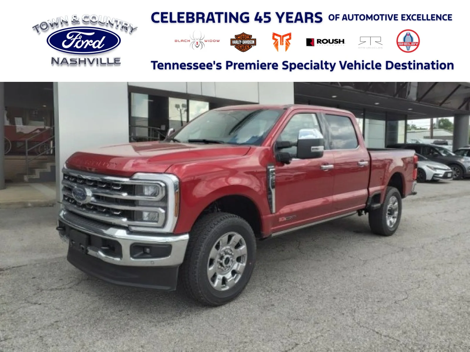New 2025 Ruby Red Metallic Tinted Clearcoat Ford King Ranch 4WD image 1