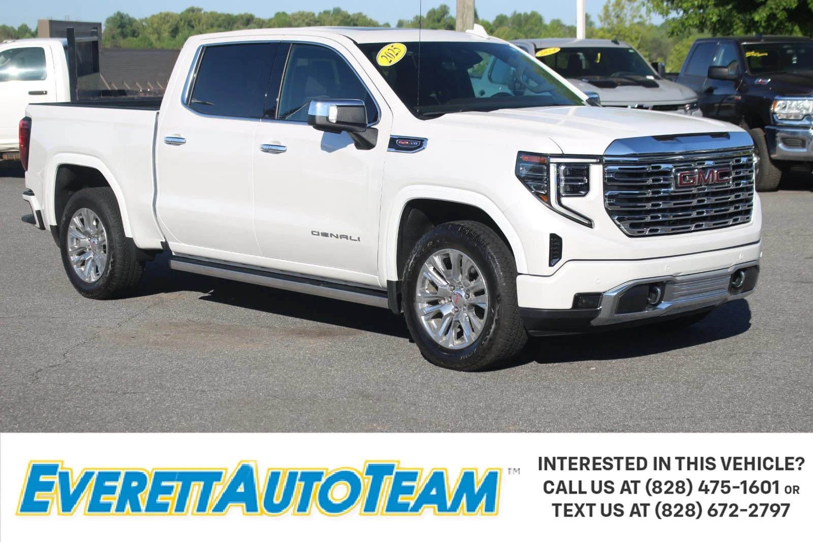Used 2025 White Frost Tricoat GMC Denali image 1