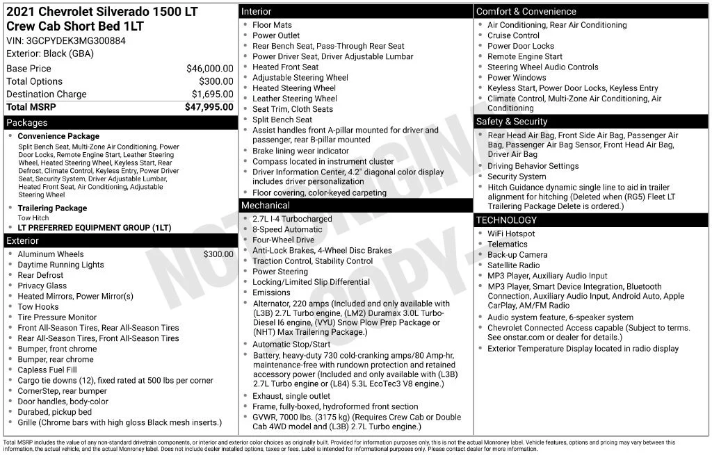 Certified Used 2021 BLACK Chevrolet LT image 21