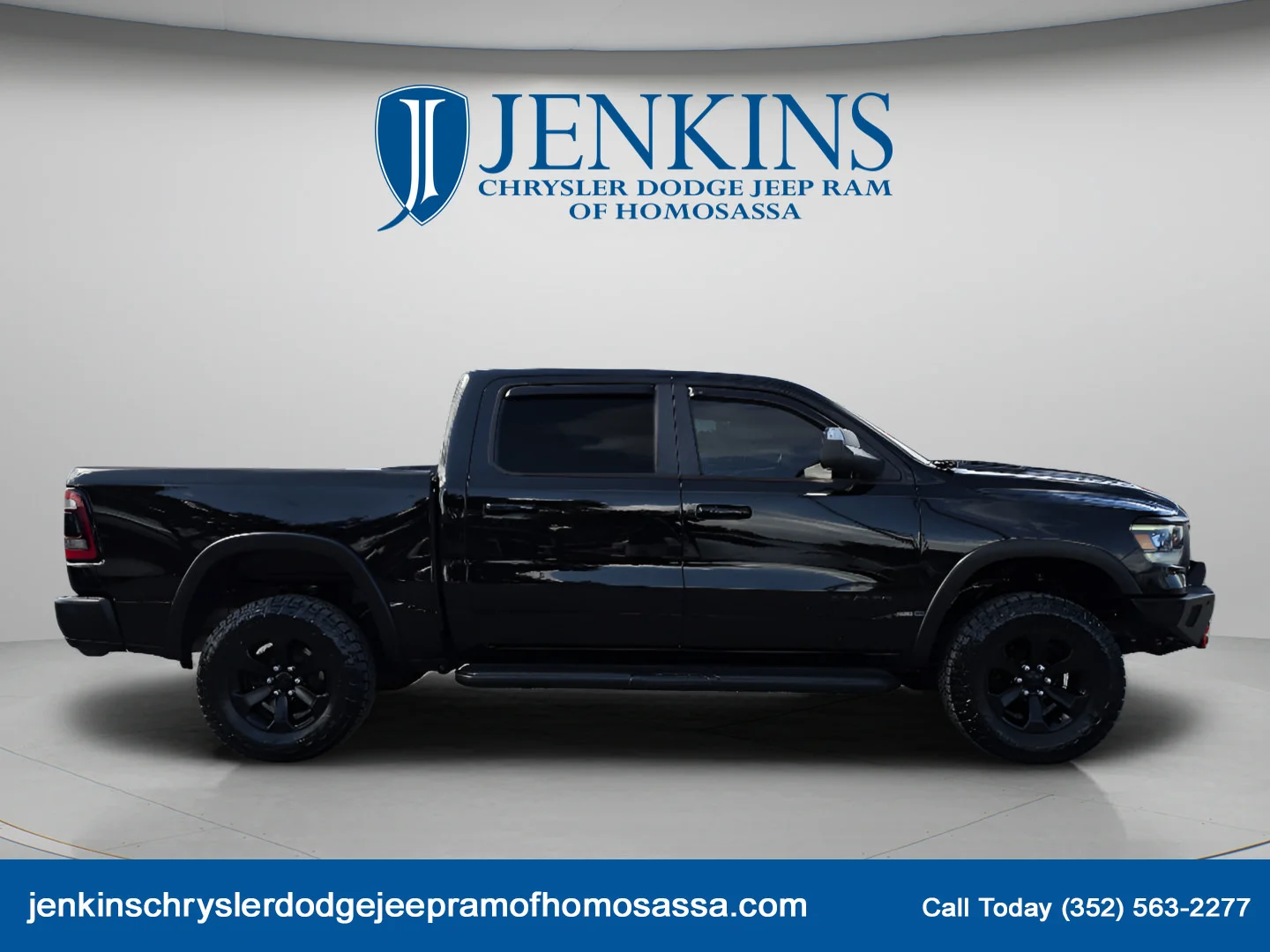 Used 2021 Diamond Black Crystal Pearlcoat Ram Rebel image 3