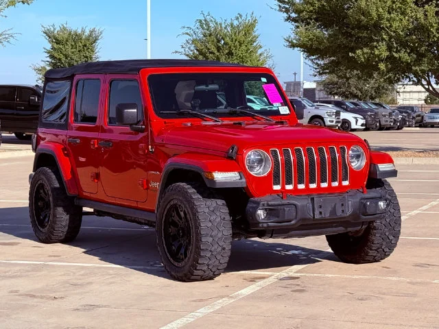 Used 2018 Red Jeep Unlimited Sahara image 8