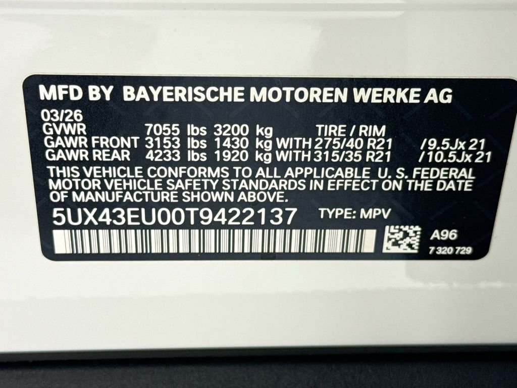 New 2026 White Metallic BMW xDrive50e image 34