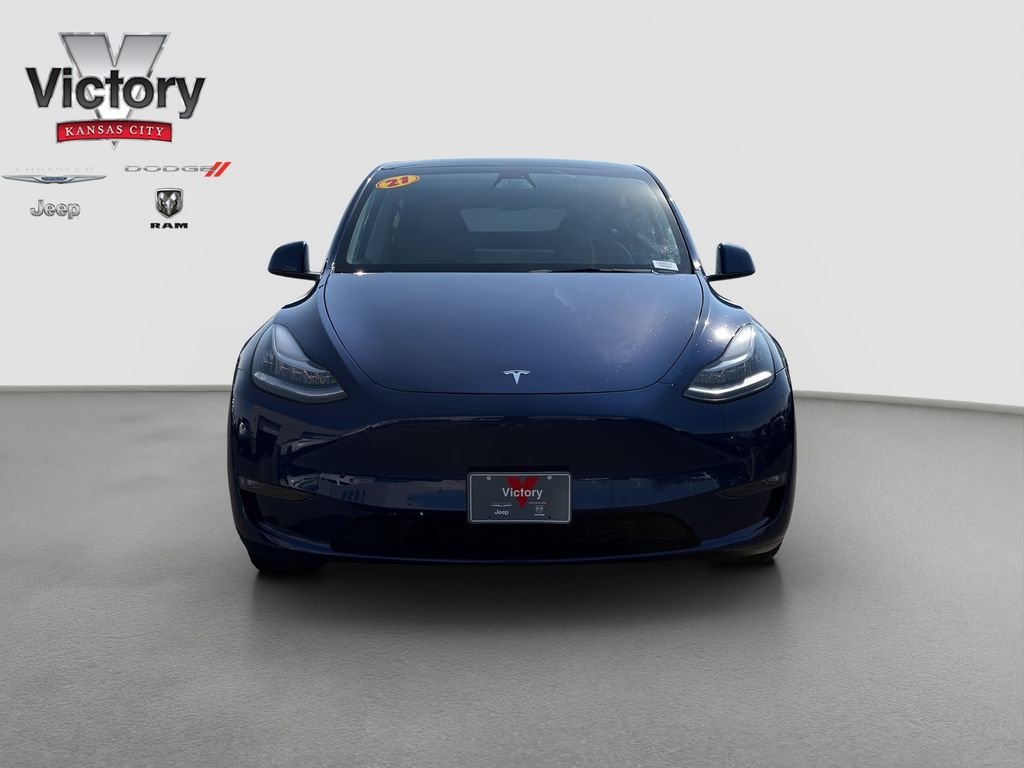 Used 2021 Tesla Model Y Long Range with VIN 5YJYGDEE7MF260915 for sale in Kansas City, KS
