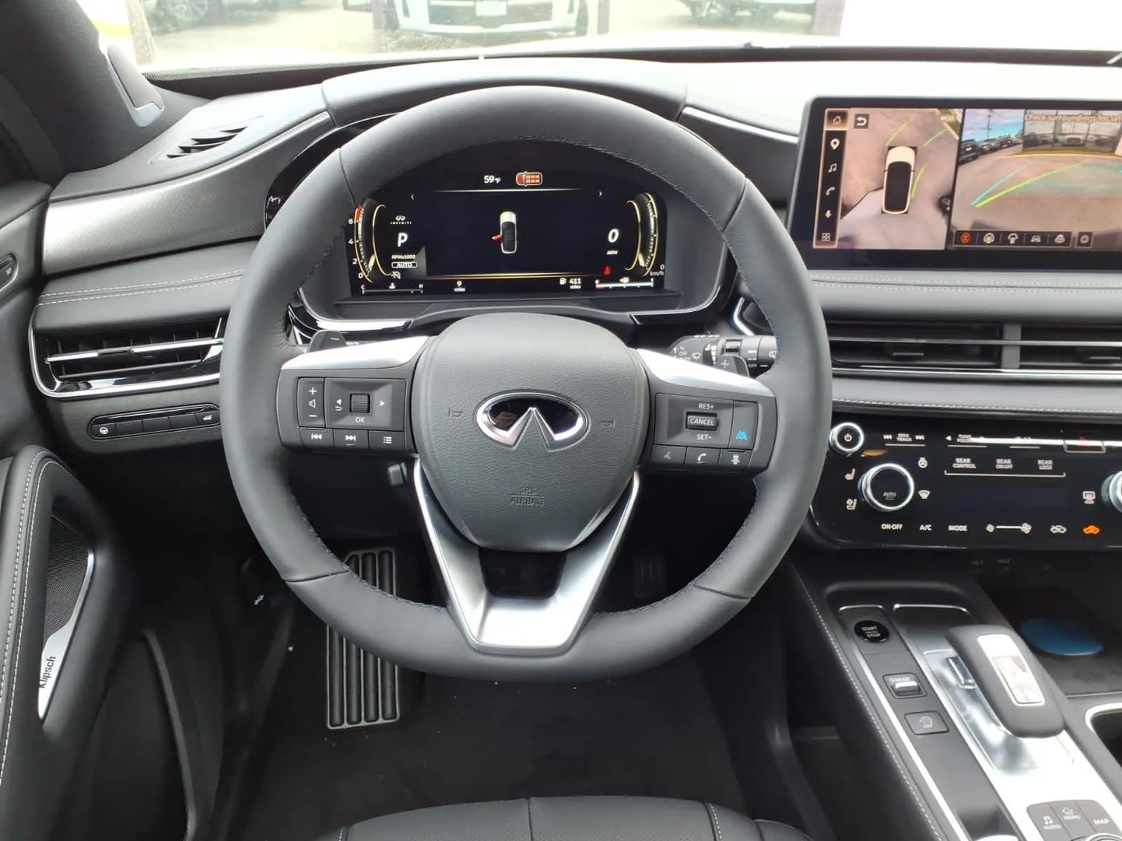 New 2027 Radiant White/Black Obsidian INFINITI SPORT image 8