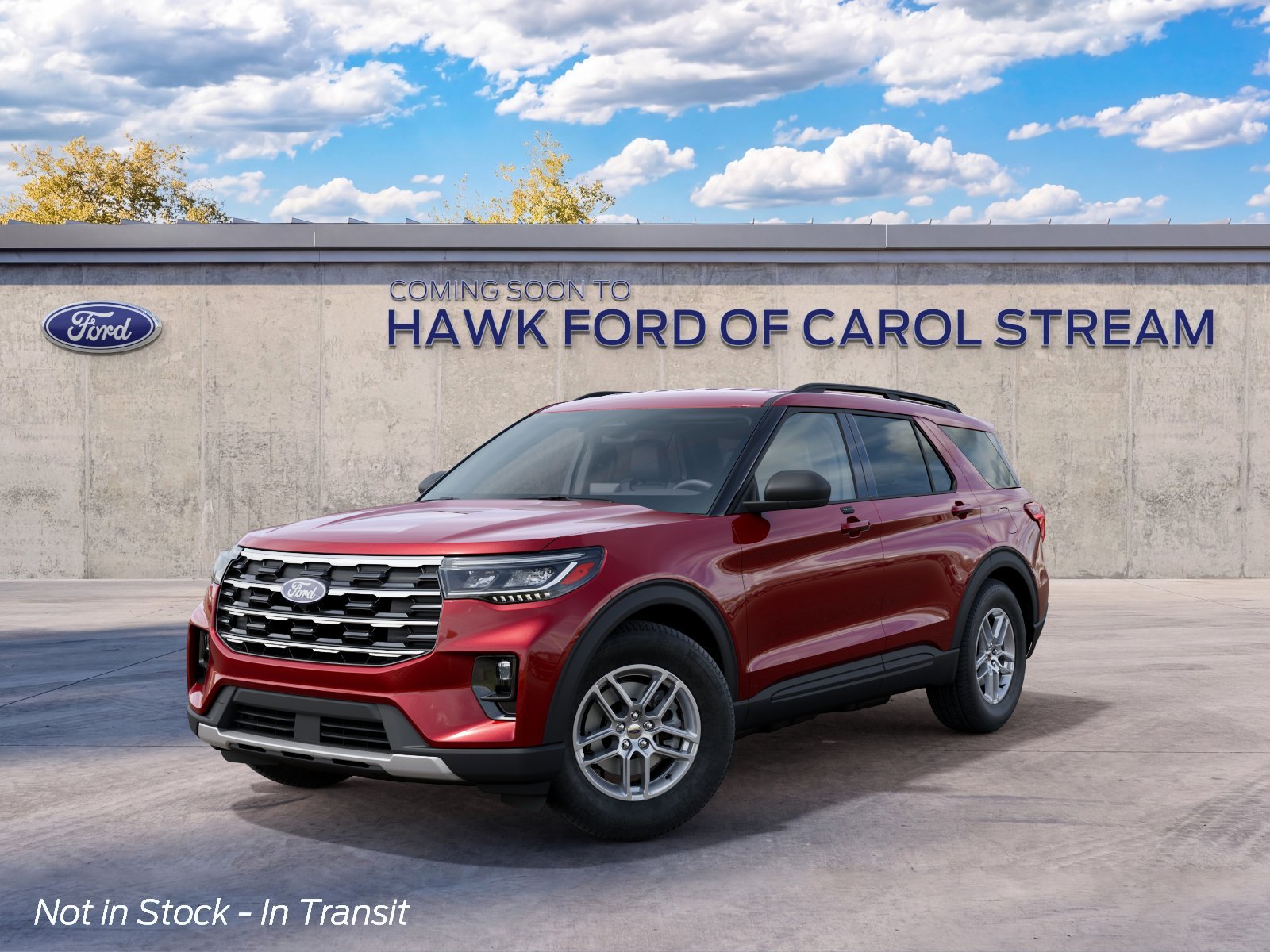 New 2027 Ruby Red Metallic Tinted Clearcoat Ford Active image 2