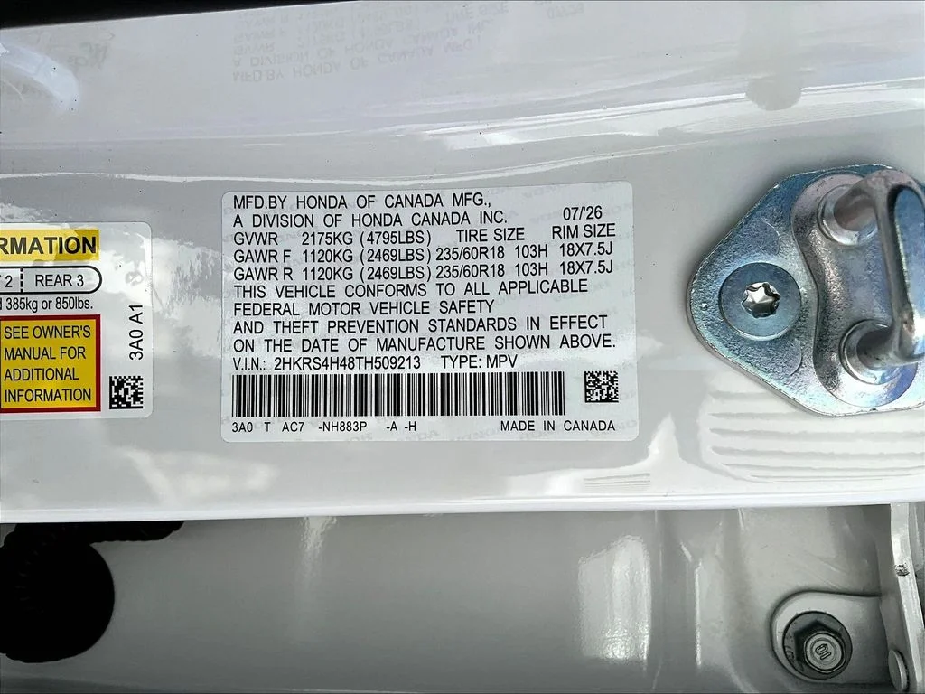 New 2026 Platinum White Pearl Honda AWD EX image 20