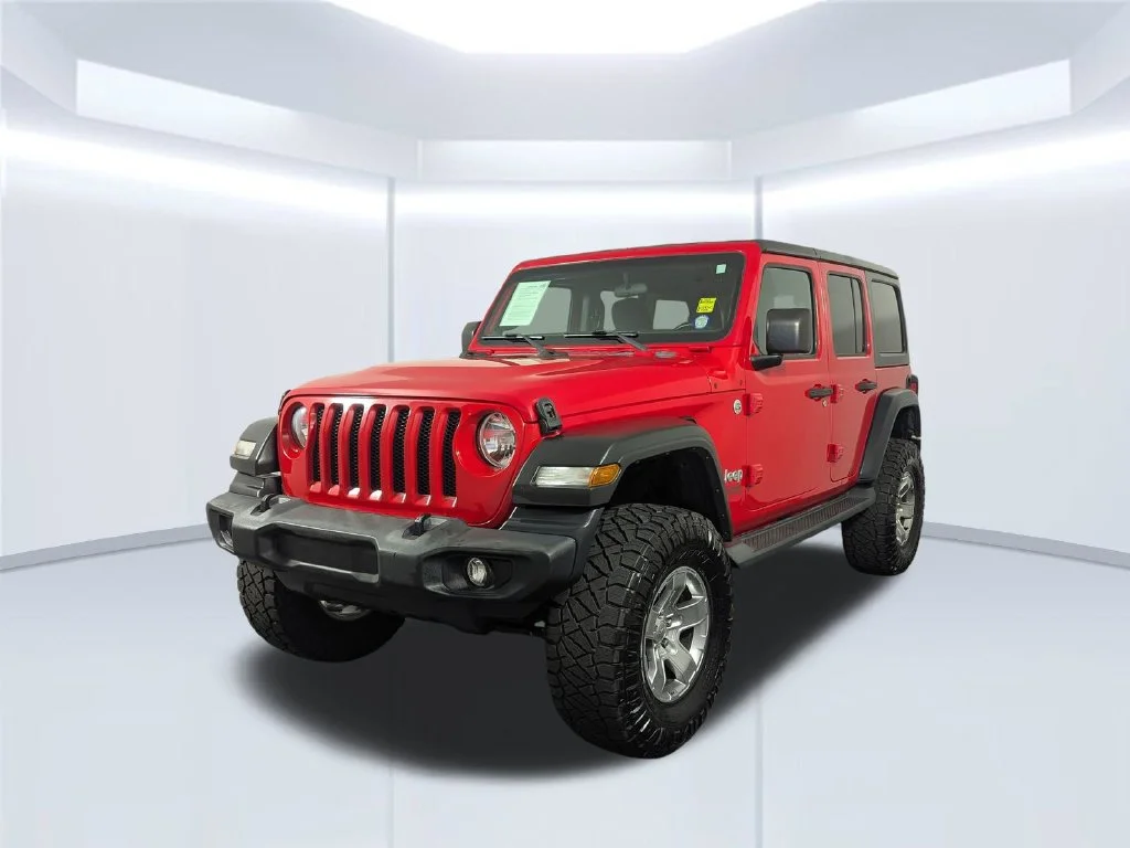 Used 2020 Red Jeep Unlimited Sport S image 2