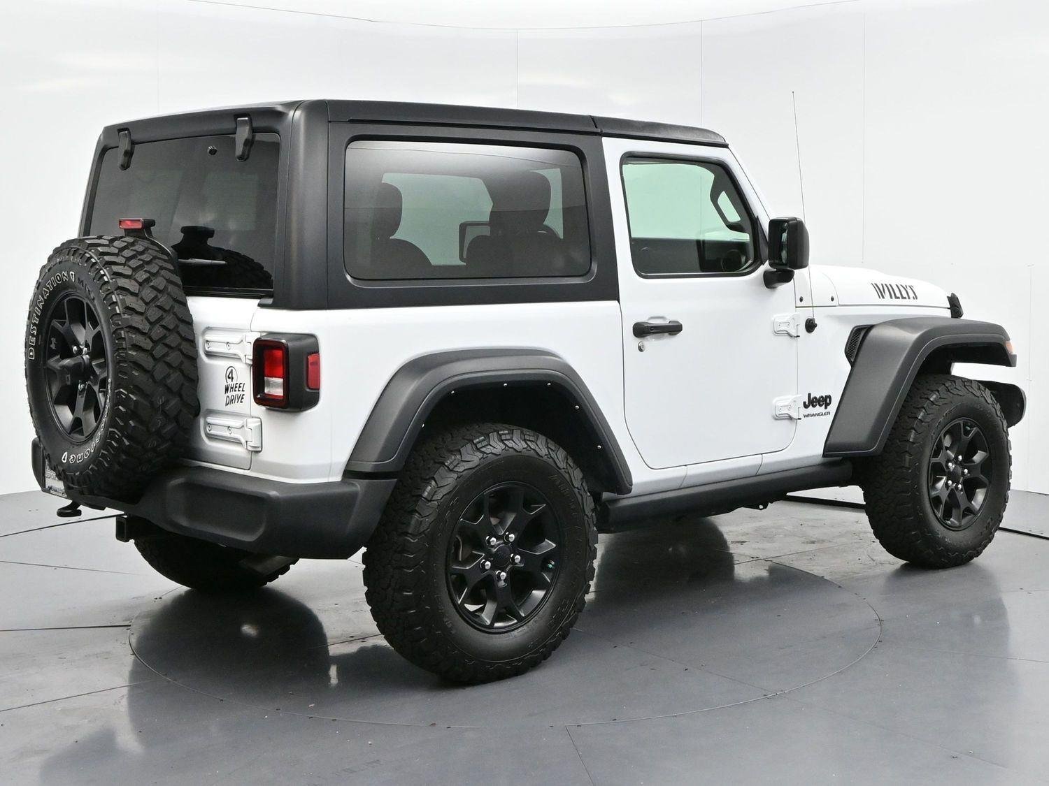 Used 2022 Bright White Clearcoat Jeep Willys image 7