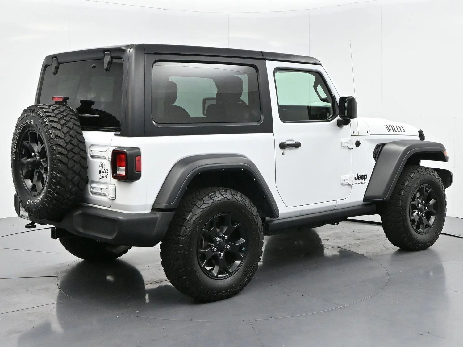 Used 2022 Bright White Clearcoat Jeep Willys image 7