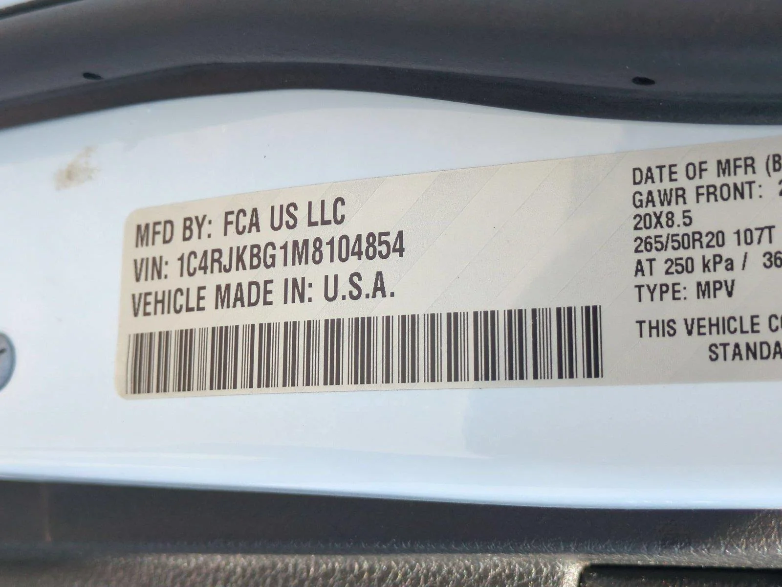 Used 2021 Bright White Clearcoat Jeep Limited image 43