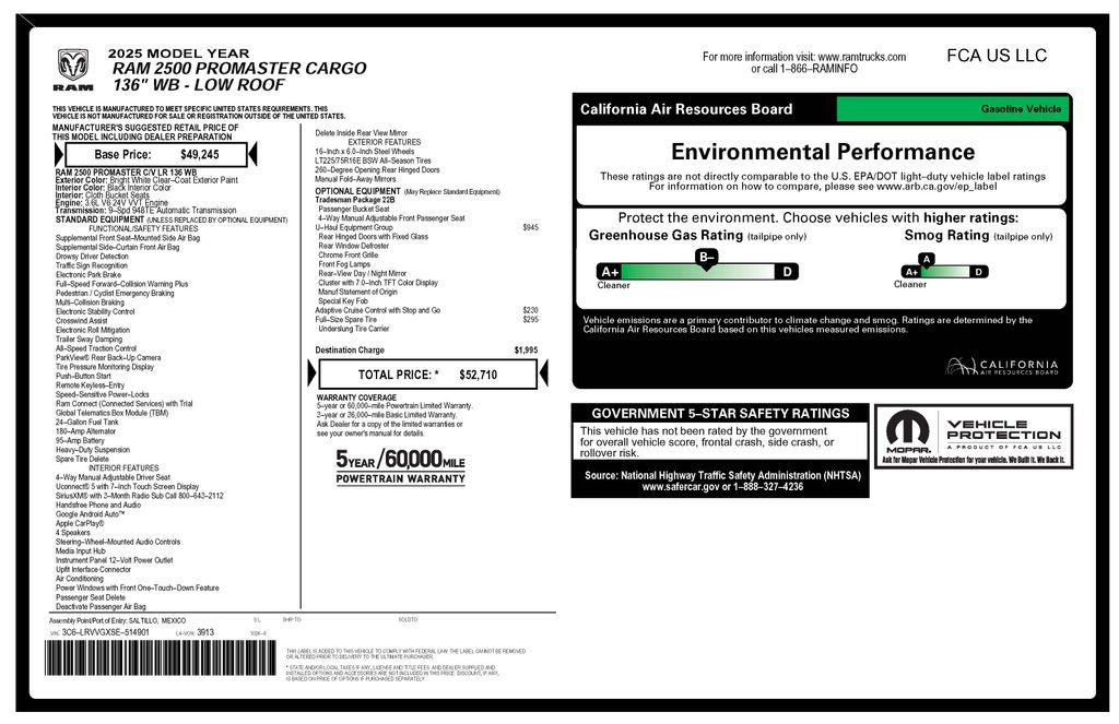 Used 2025 White Ram Base 136 WB image 3
