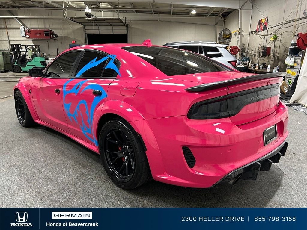 Used 2022 Pink Wrap w/ Blue accent (Octane Red Pearlcoat) Dodge SRT Hellcat Redeye Widebody image 6