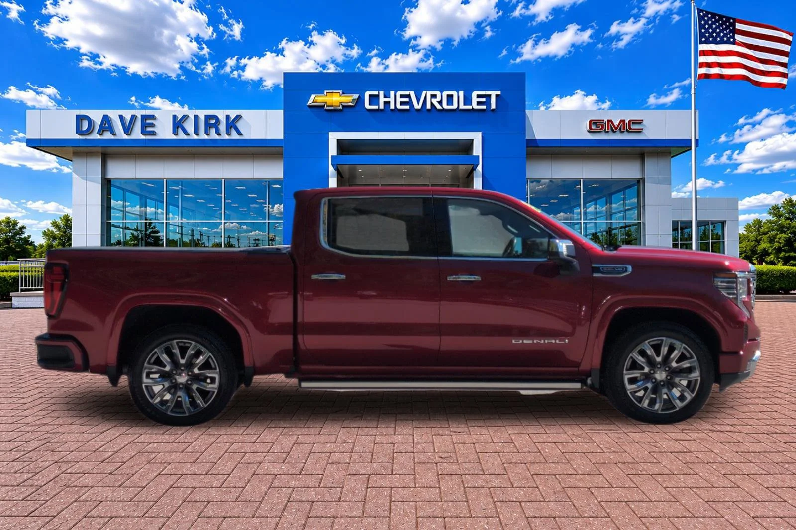 Used 2023 VOLCANIC RED TINTCOAT GMC Denali image 2