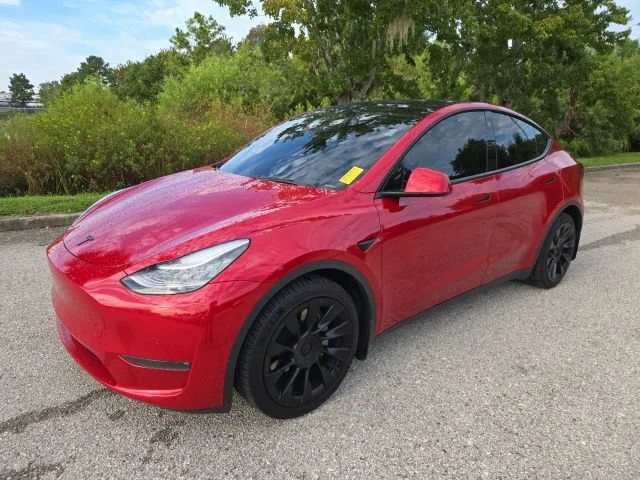 Used 2021 Red Multi-Coat Tesla Long Range image 1
