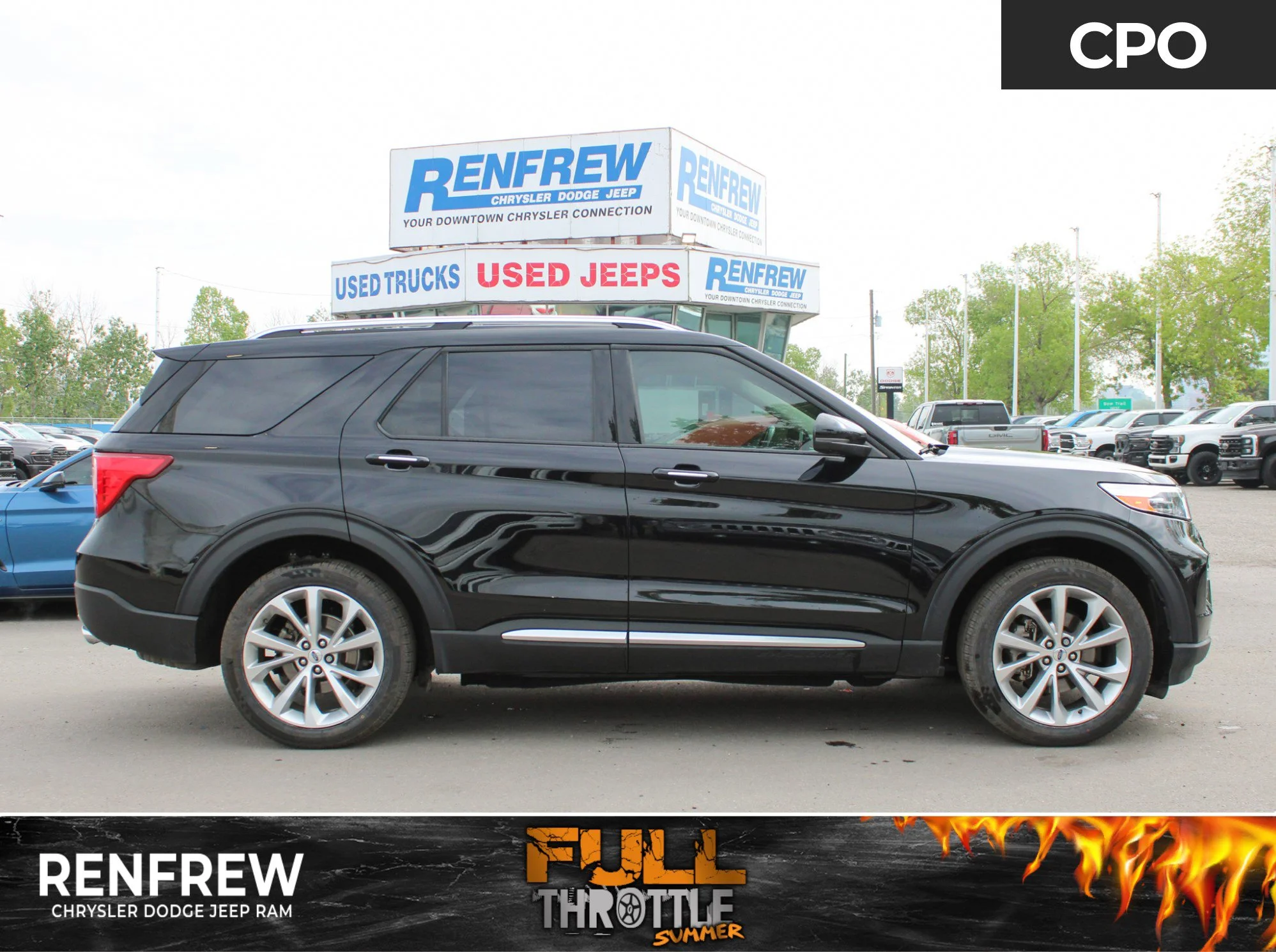 Certified Used 2023 Black Ford Platinum * No Accidents | Apple CarPlay | Luxury 3-Row SUV | Bang & Olufsen | Adaptive Cruise image 1