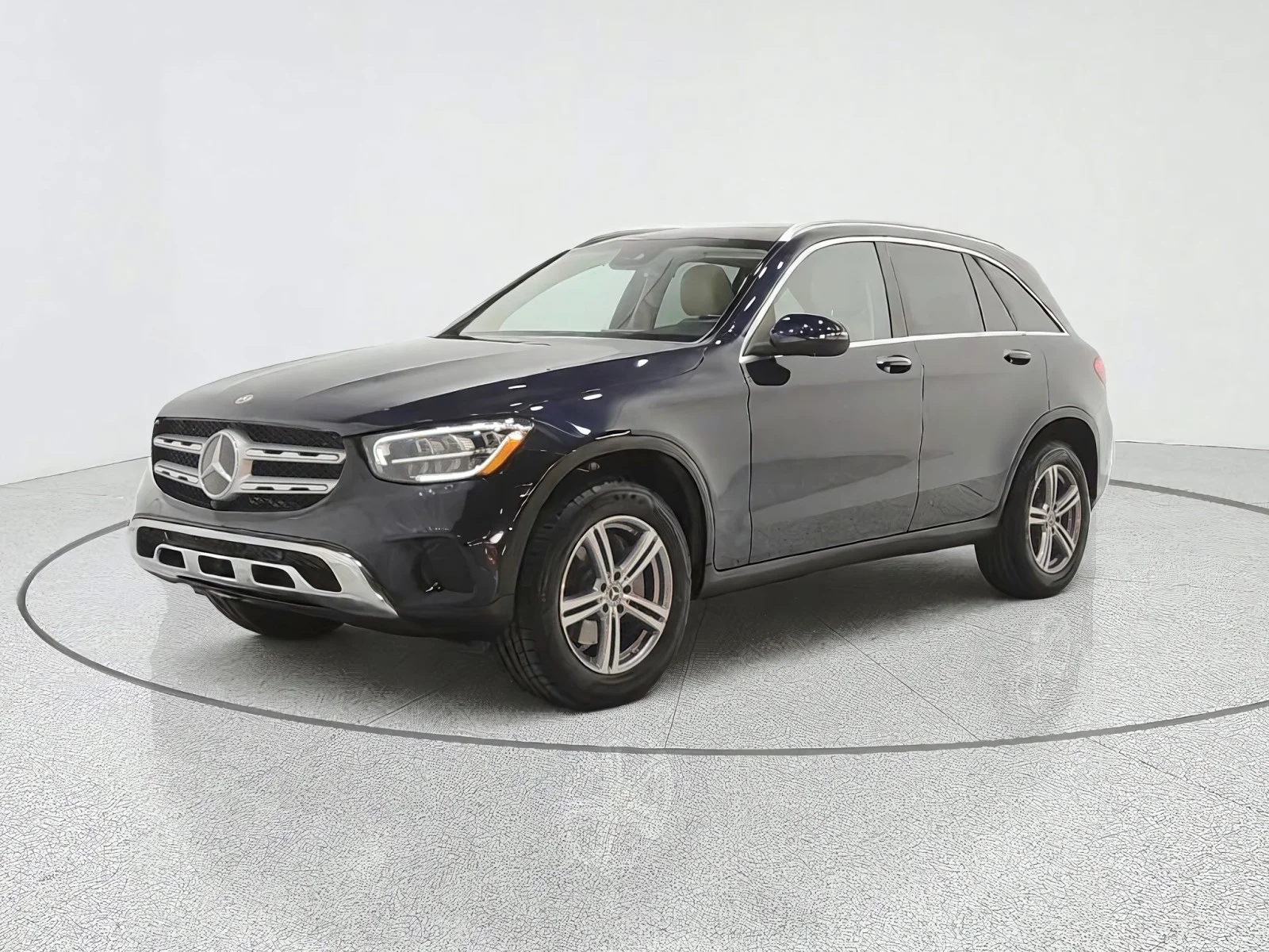 Used 2022 Lunar Blue Metallic Mercedes-Benz GLC 300 4MATIC® SUV image 1