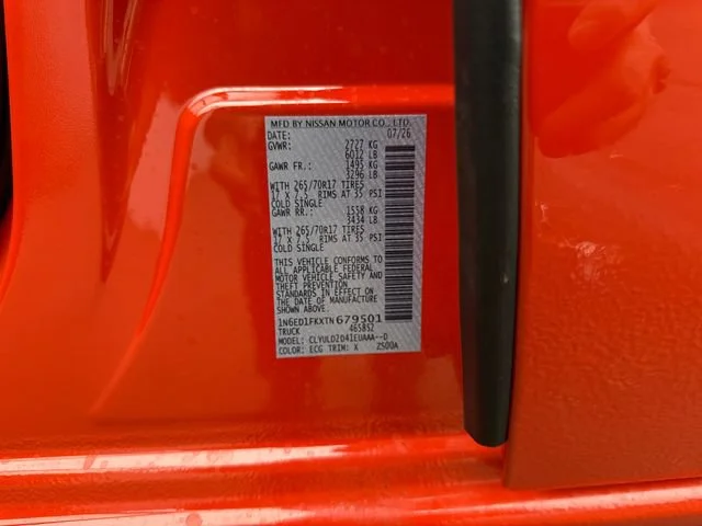 New 2026 Afterburn Orange Nissan PRO-4X image 20