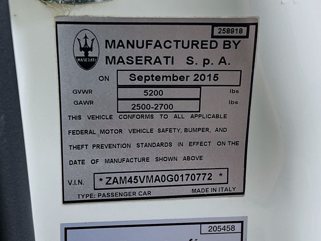 Used 2016 White Maserati Sport image 31