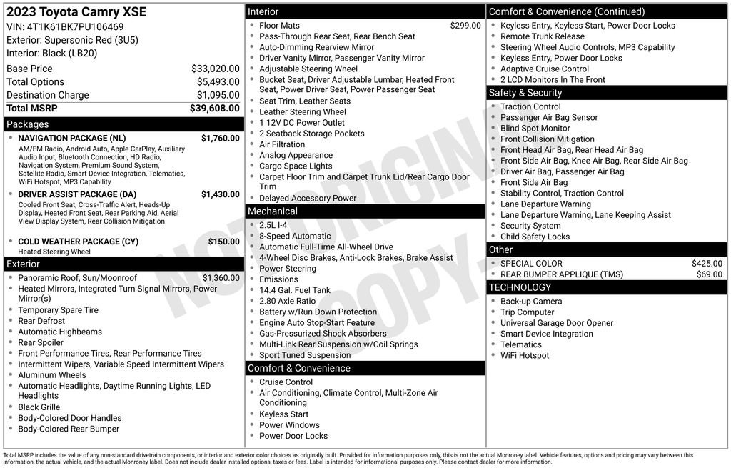 Used 2023 Red Toyota XSE image 6