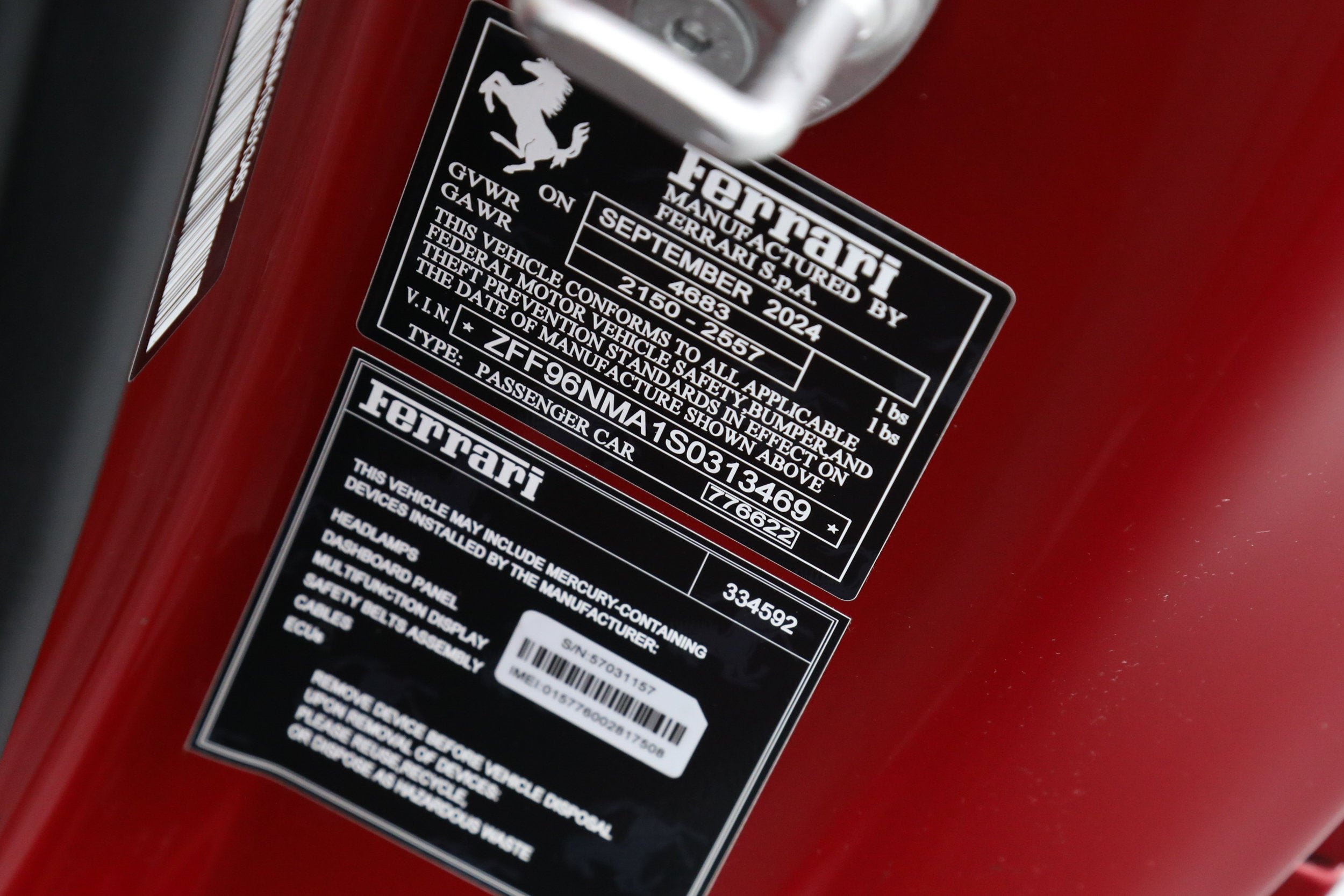 Certified Used 2025 Rosso Fuoco Ferrari  image 64