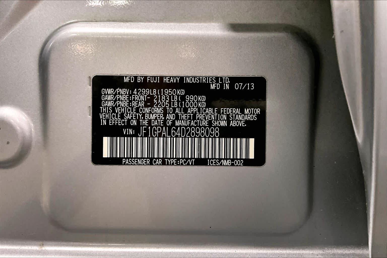 Used 2013 Ice Silver Metallic Subaru 2.0i Sport Premium image 34
