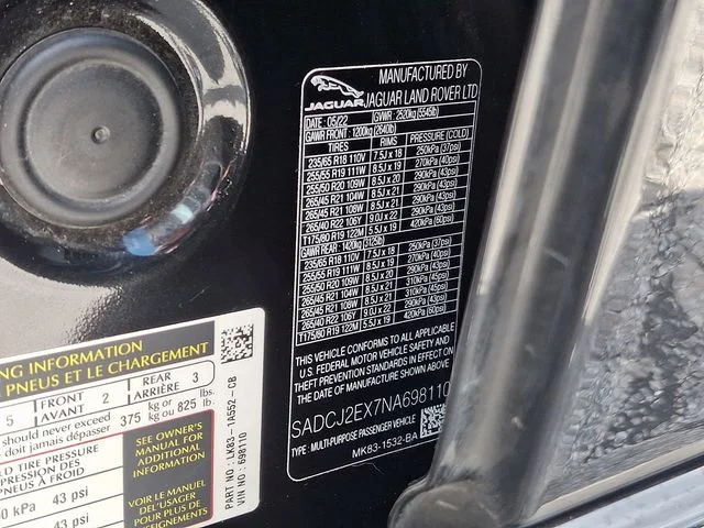 Used 2022 Gray Jaguar P250 S image 27