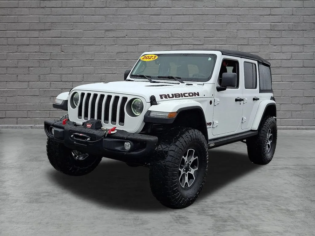 Used 2023 Bright White Clearcoat Jeep Rubicon image 5