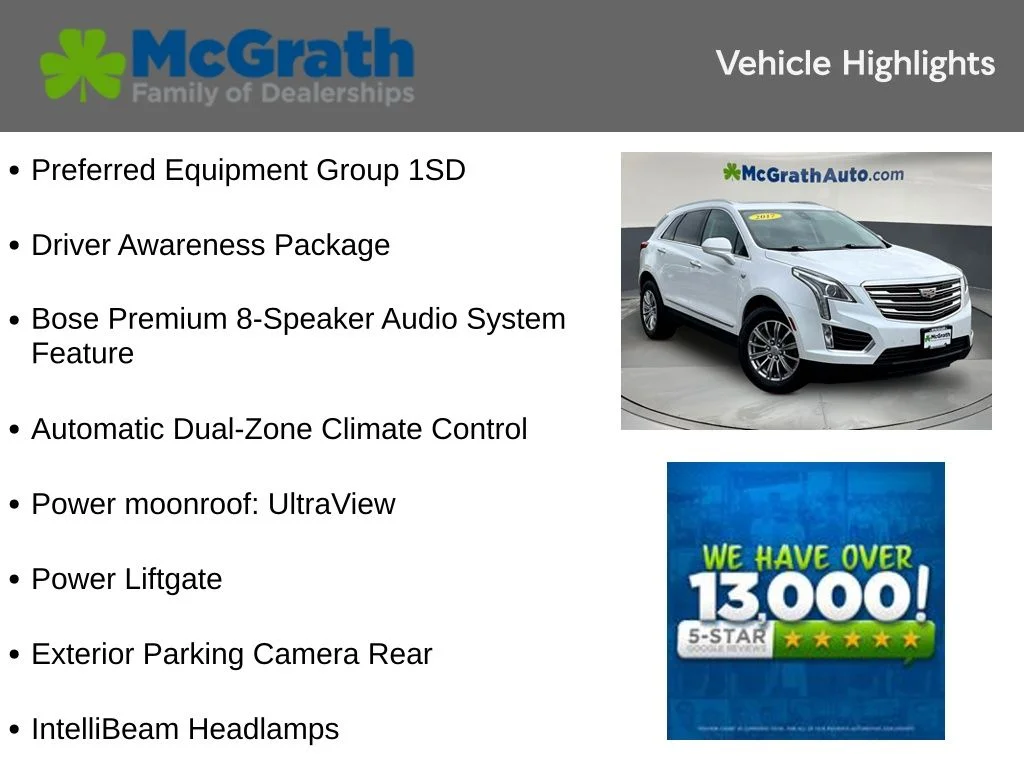 Used 2017 White Cadillac Luxury image 6