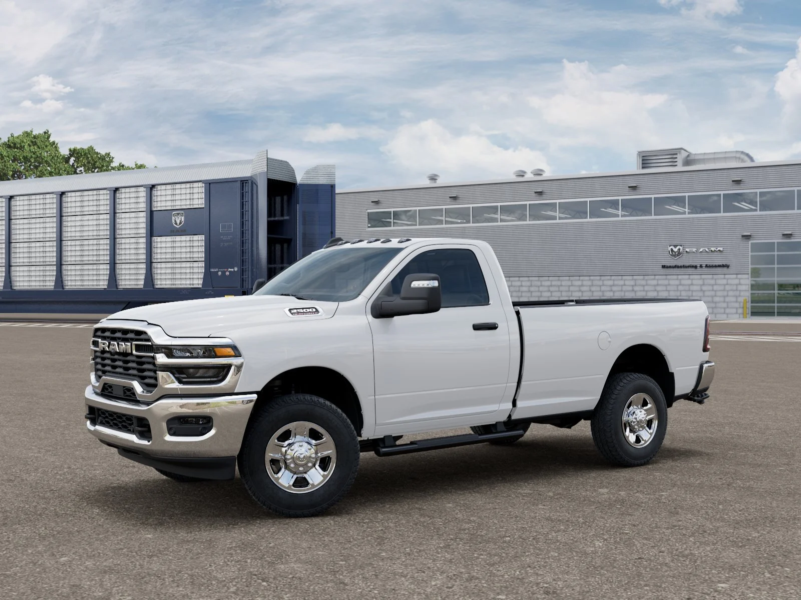 New 2026 Bright White Clear-Coat Exterior Paint RAM Tradesman image 1