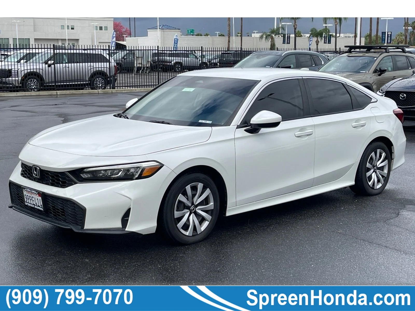 Used 2025 Platinum White Pearl Honda LX image 1