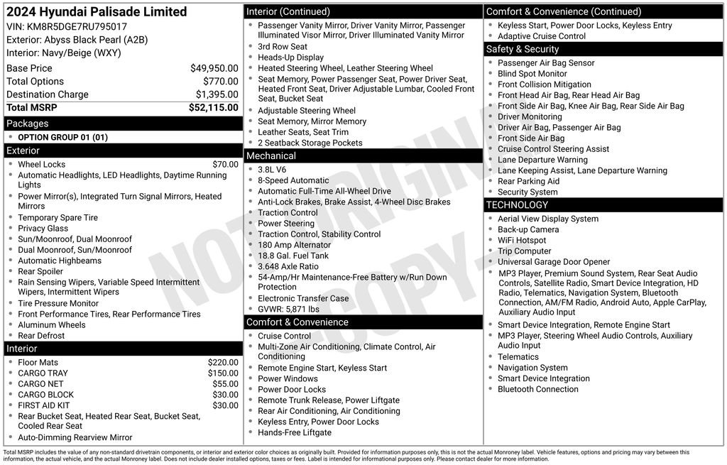 Used 2024 Black Hyundai Limited image 17