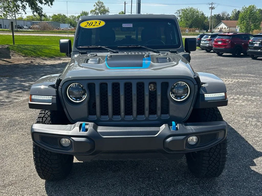 Used 2023 Gray Jeep Rubicon 4xe image 2